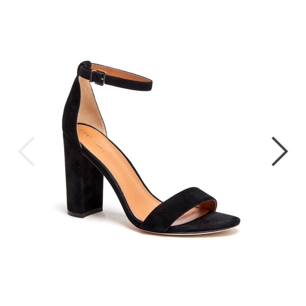 80% OFF! J McLaughlin black suede block heels